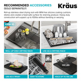 Kraus Standart PRO 22-inch Stainless Steel Drop-In Laundry Sink