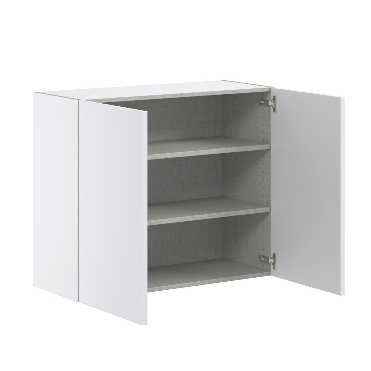 Hugo&Borg Lasalle 36-in W x 30-in H x 14-in D Bright White Slab Wall Fully Assembled Cabinet (Flat Panel Slab Door Style)