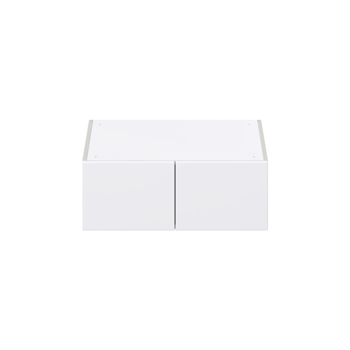 Hugo&Borg Lasalle 27-in W x 10-in H x 24-in D Bright White Slab Wall Fully Assembled Cabinet (Flat Panel Slab Door Style)