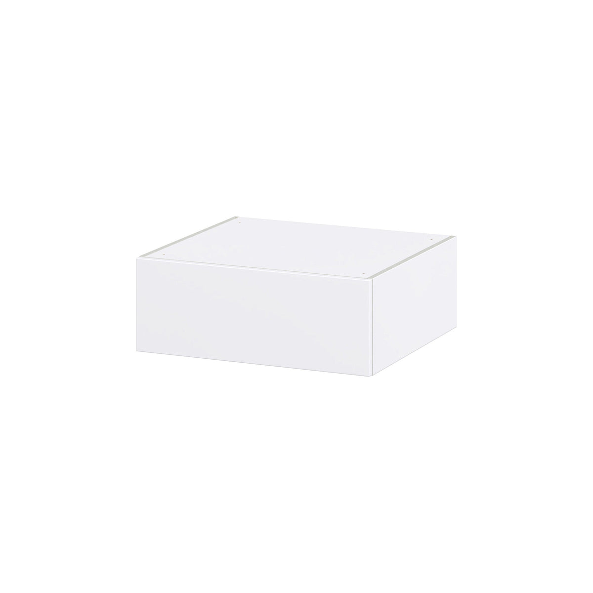 Hugo&Borg Lasalle 27-in W x 10-in H x 24-in D Bright White Slab Wall Fully Assembled Cabinet (Flat Panel Slab Door Style)