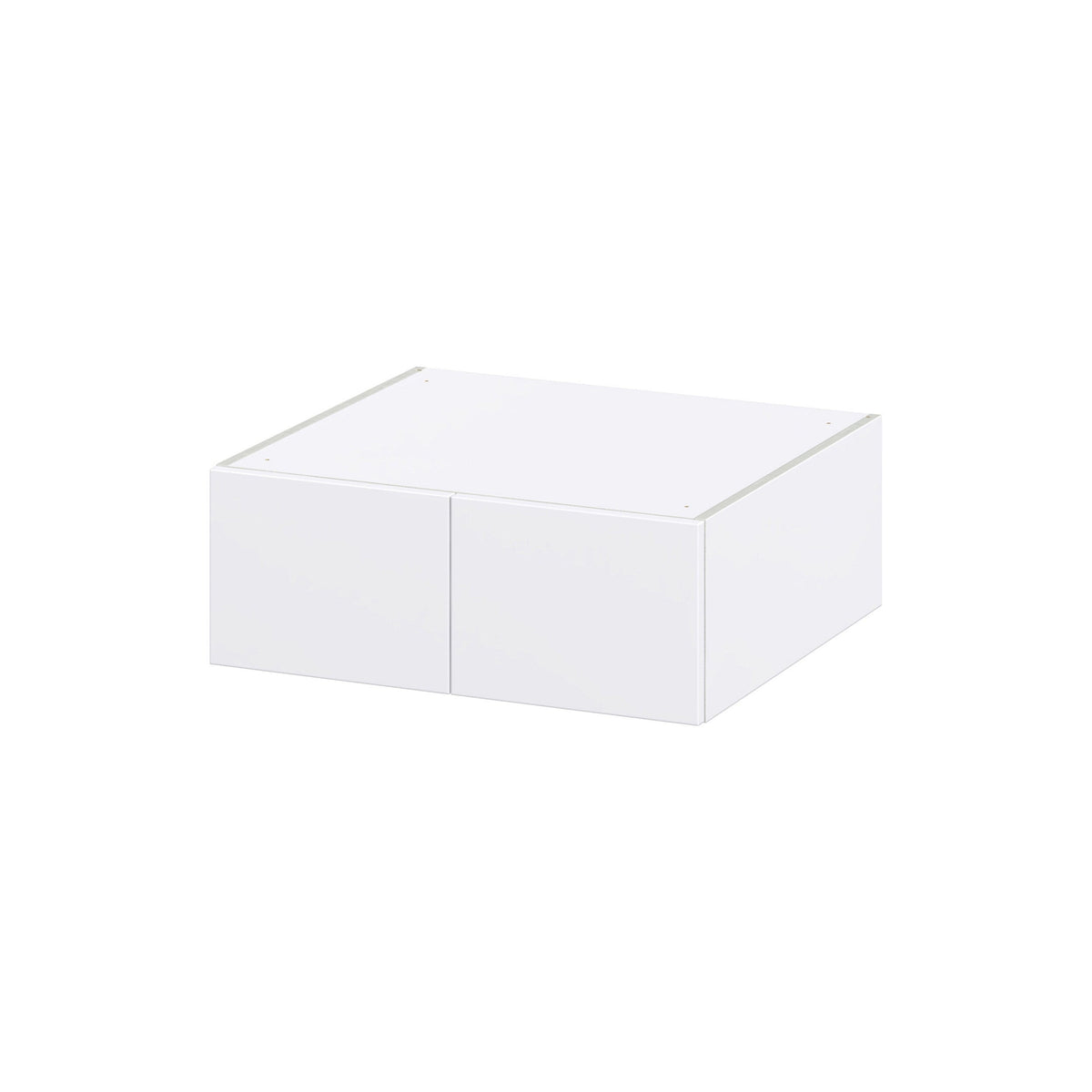 Hugo&Borg Lasalle 27-in W x 10-in H x 24-in D Bright White Slab Wall Fully Assembled Cabinet (Flat Panel Slab Door Style)