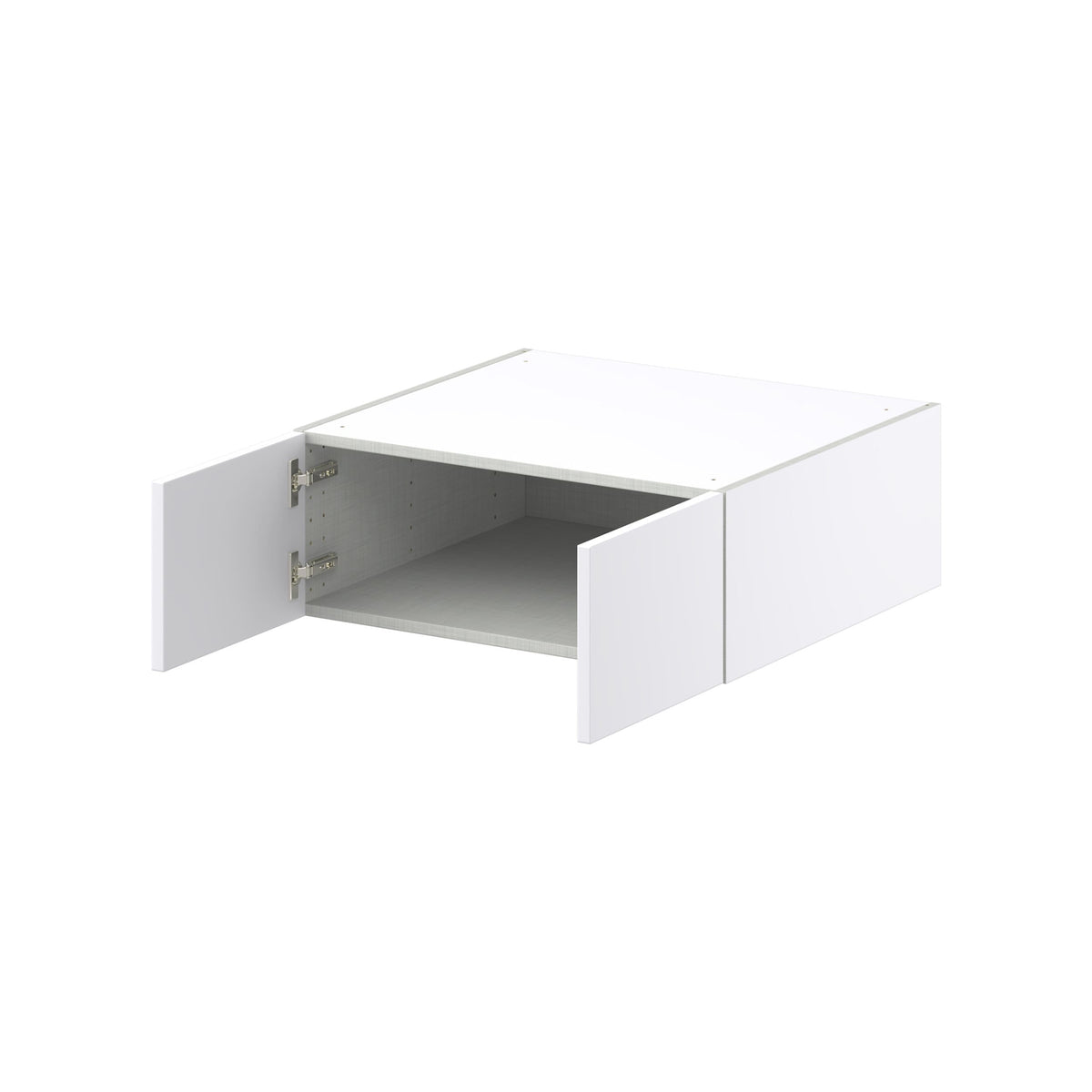 Hugo&Borg Lasalle 27-in W x 10-in H x 24-in D Bright White Slab Wall Fully Assembled Cabinet (Flat Panel Slab Door Style)
