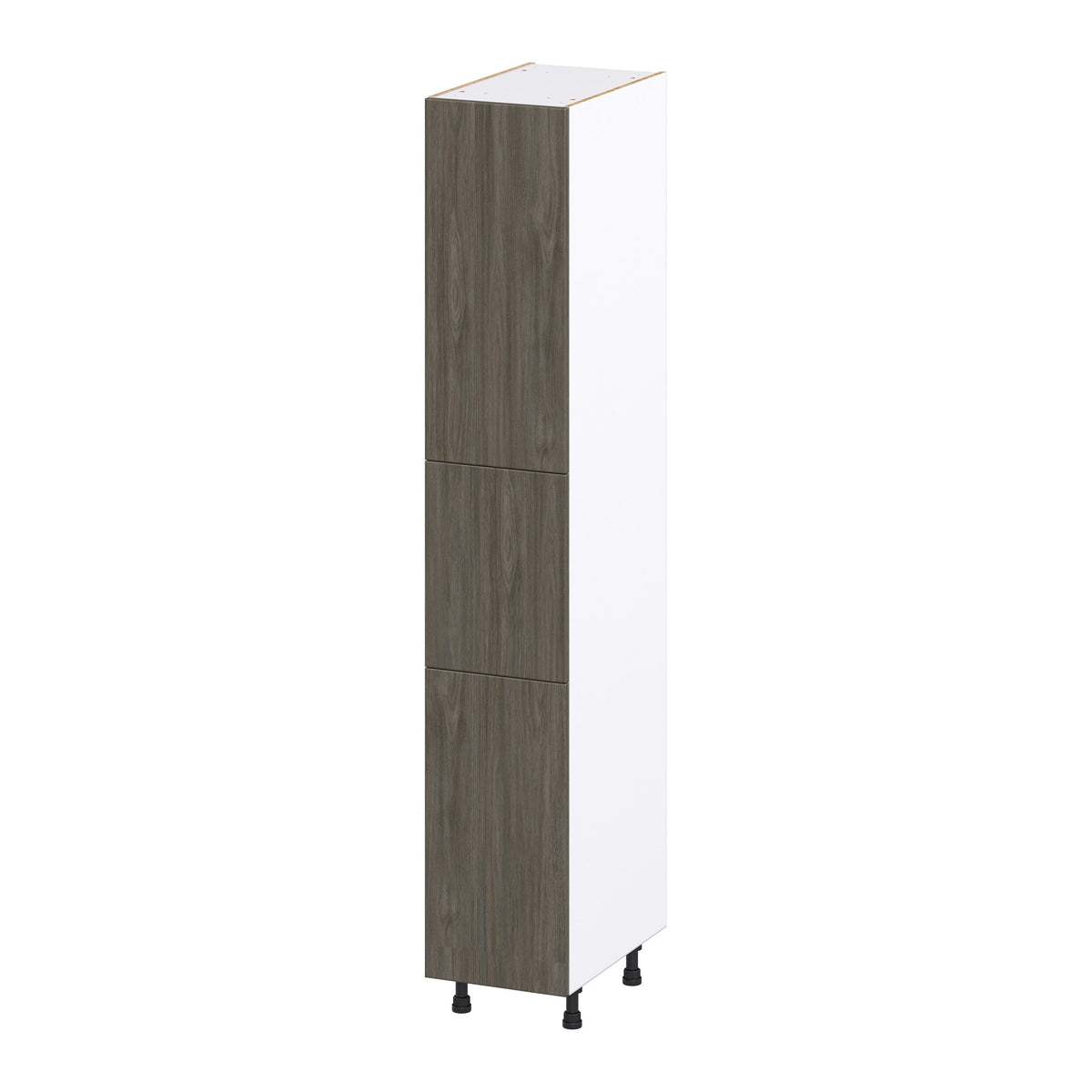 Hugo&Borg Savane 15-in W x 89.5-in H x 24-in D Textmel Pantry Fully Assembled Cabinet (Flat Panel Slab Door Style)