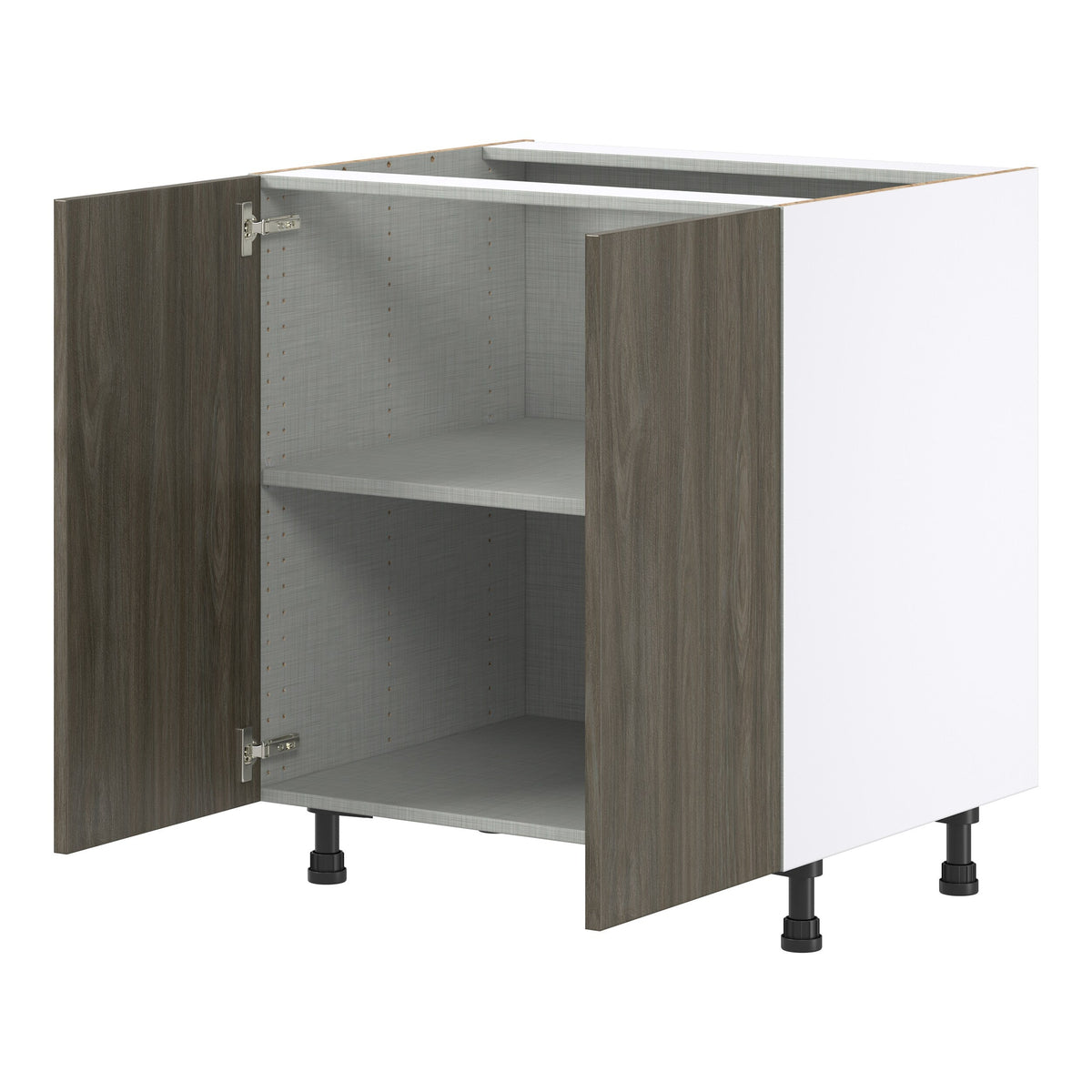 Hugo&Borg Savane 30-in W x 34.5-in H x 24-in D Textmel Base Fully Assembled Cabinet (Flat Panel Slab Door Style)