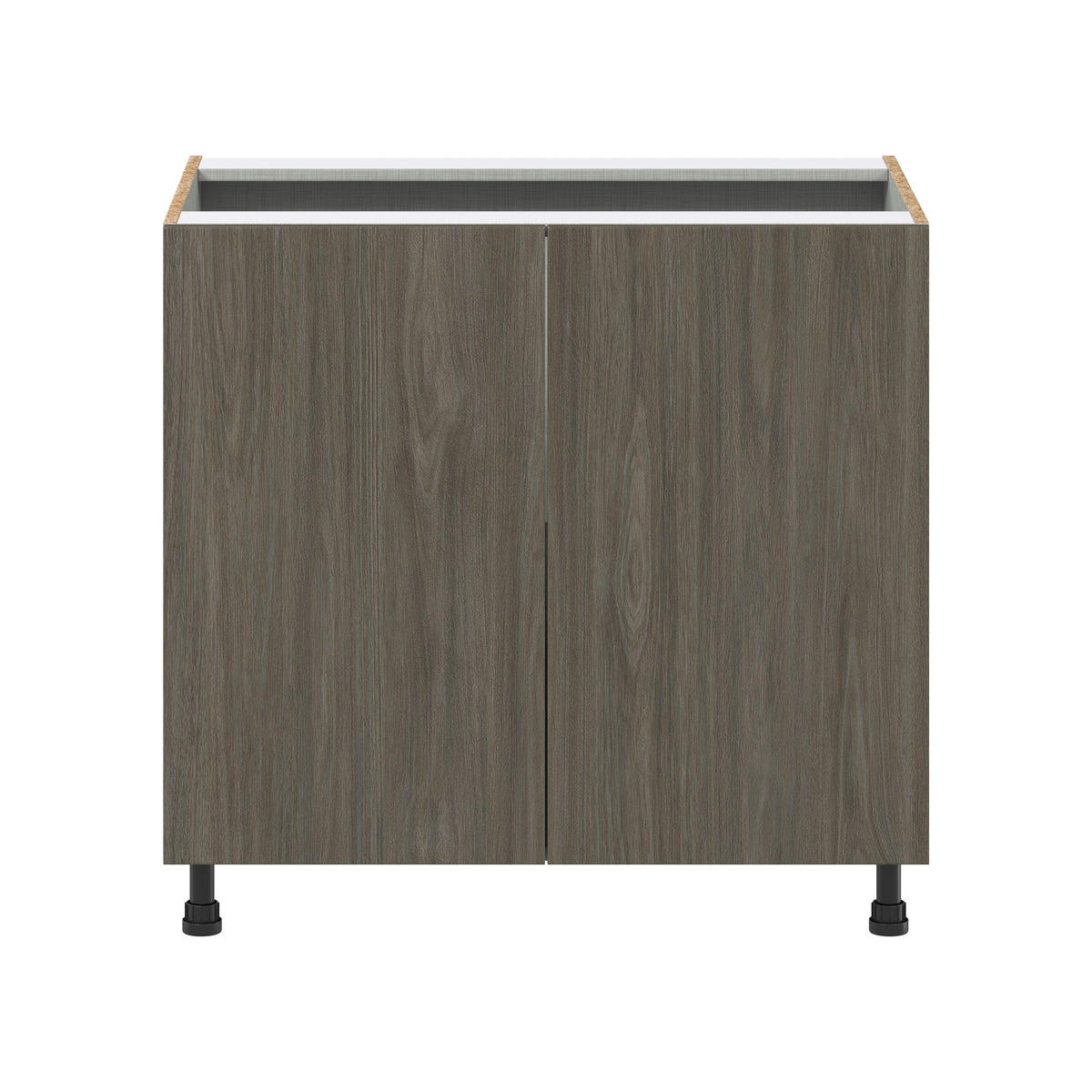 Hugo&Borg Savane 36-in W x 34.5-in H x 24-in D Textmel Base Fully Assembled Cabinet (Flat Panel Slab Door Style)