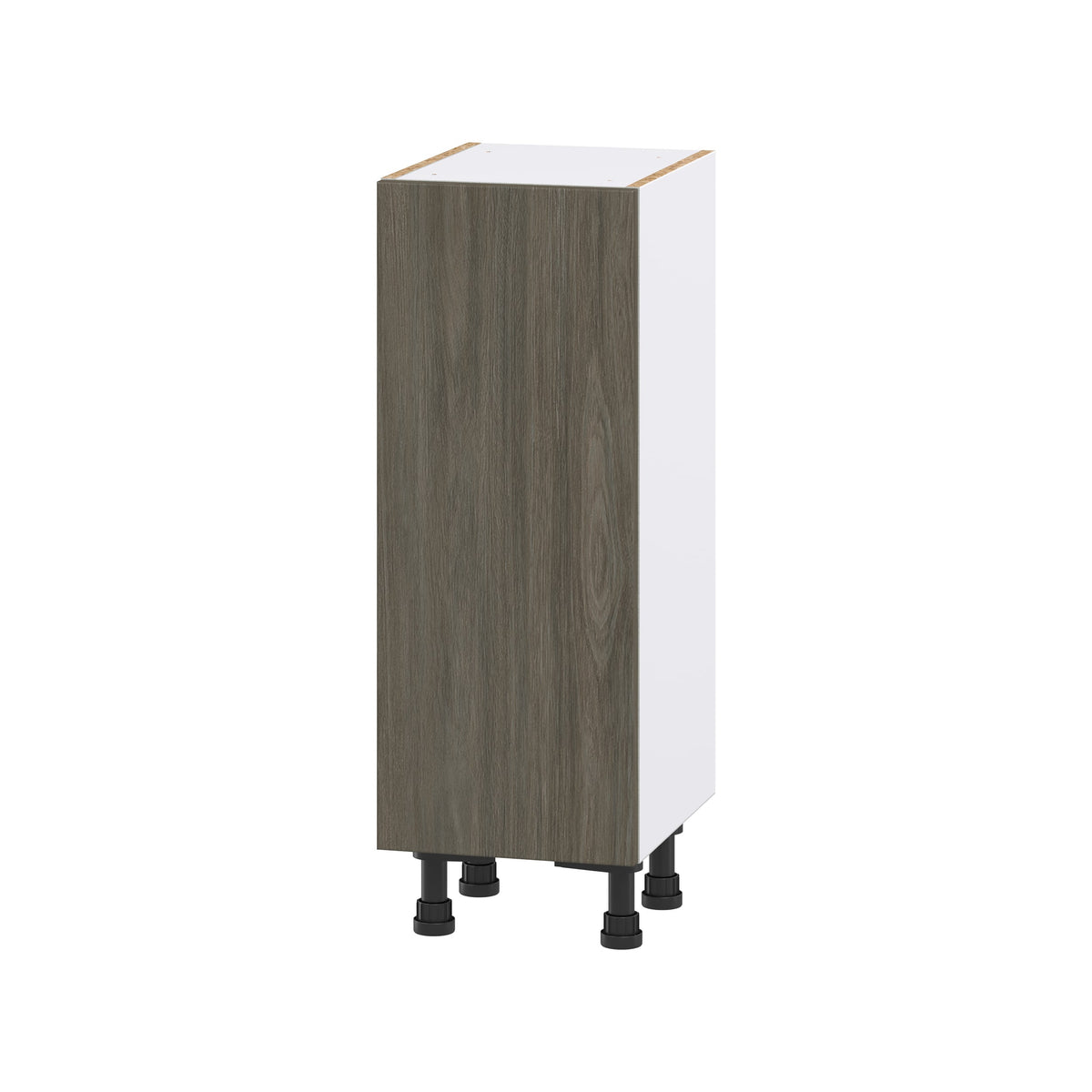 Hugo&Borg Savane 12-in W x 34.5-in H x 14-in D Textmel Base Fully Assembled Cabinet (Flat Panel Slab Door Style)