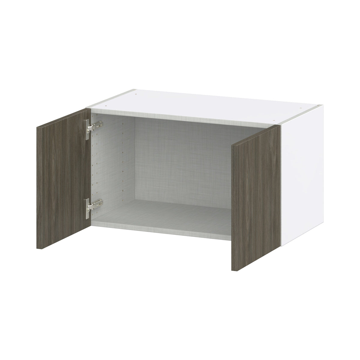 Hugo&Borg Savane 27-in W x 15-in H x 14-in D Textmel Wall Fully Assembled Cabinet (Flat Panel Slab Door Style)