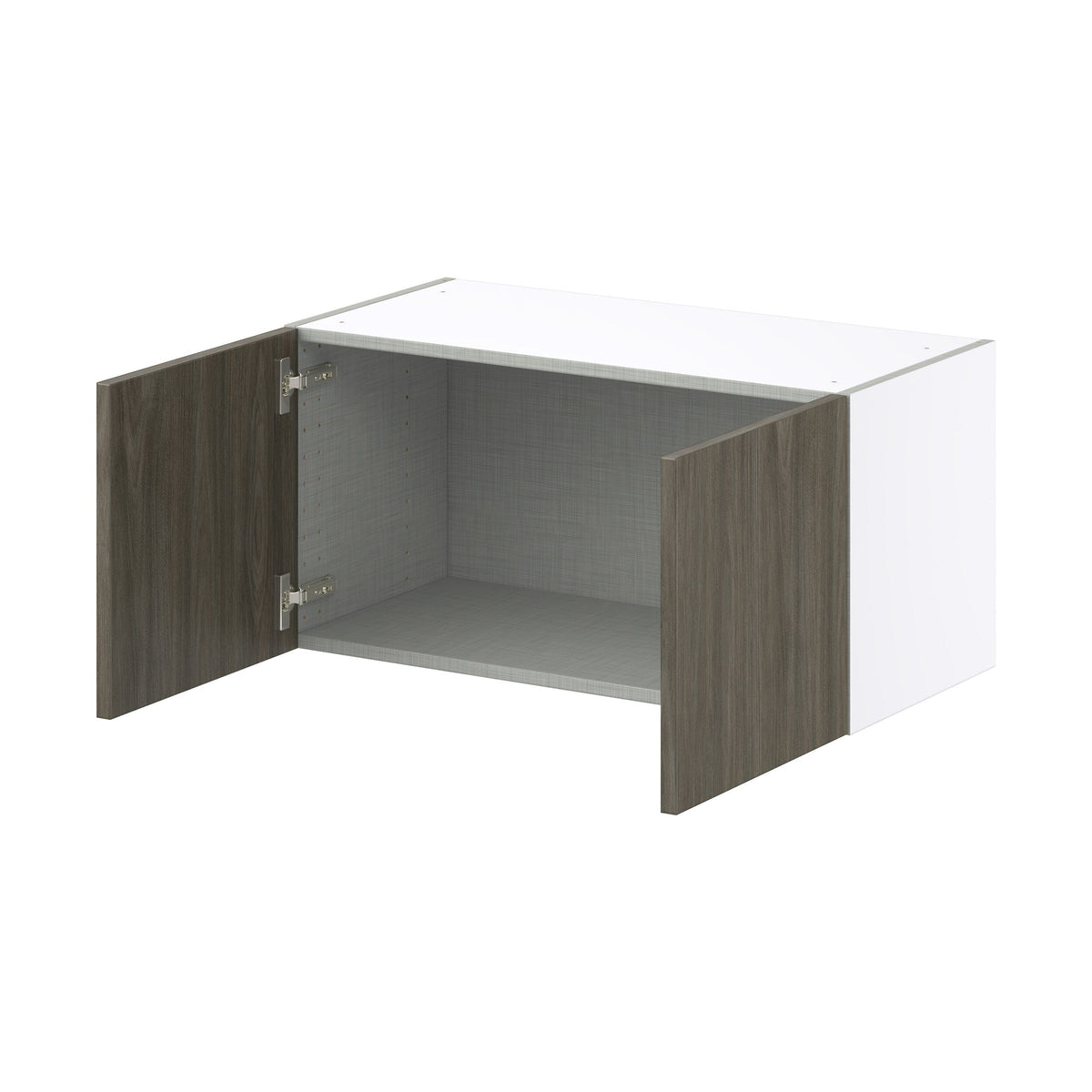 Hugo&Borg Savane 30-in W x 15-in H x 14-in D Textmel Wall Fully Assembled Cabinet (Flat Panel Slab Door Style)