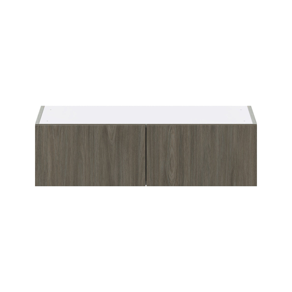 Hugo&Borg Savane 36-in W x 10-in H x 14-in D Textmel Wall Fully Assembled Cabinet (Flat Panel Slab Door Style)