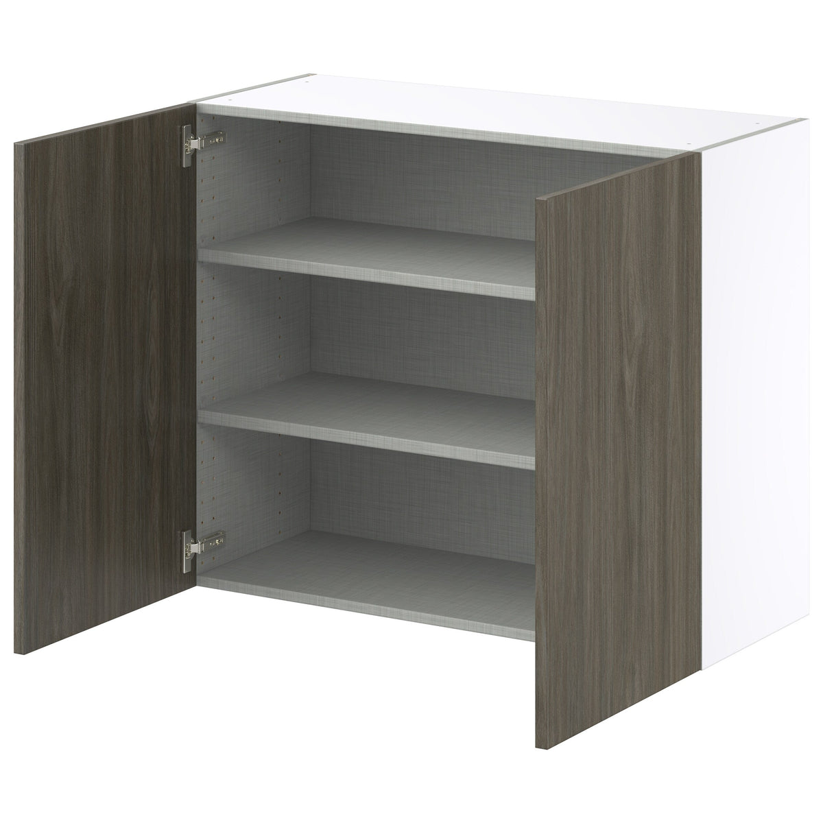 Hugo&Borg Savane 36-in W x 30-in H x 14-in D Textmel Wall Fully Assembled Cabinet (Flat Panel Slab Door Style)