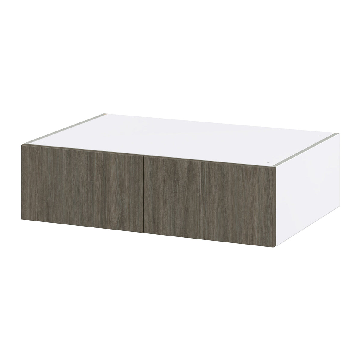 Hugo&Borg Savane 36-in W x 10-in H x 24-in D Textmel Wall Fully Assembled Cabinet (Flat Panel Slab Door Style)