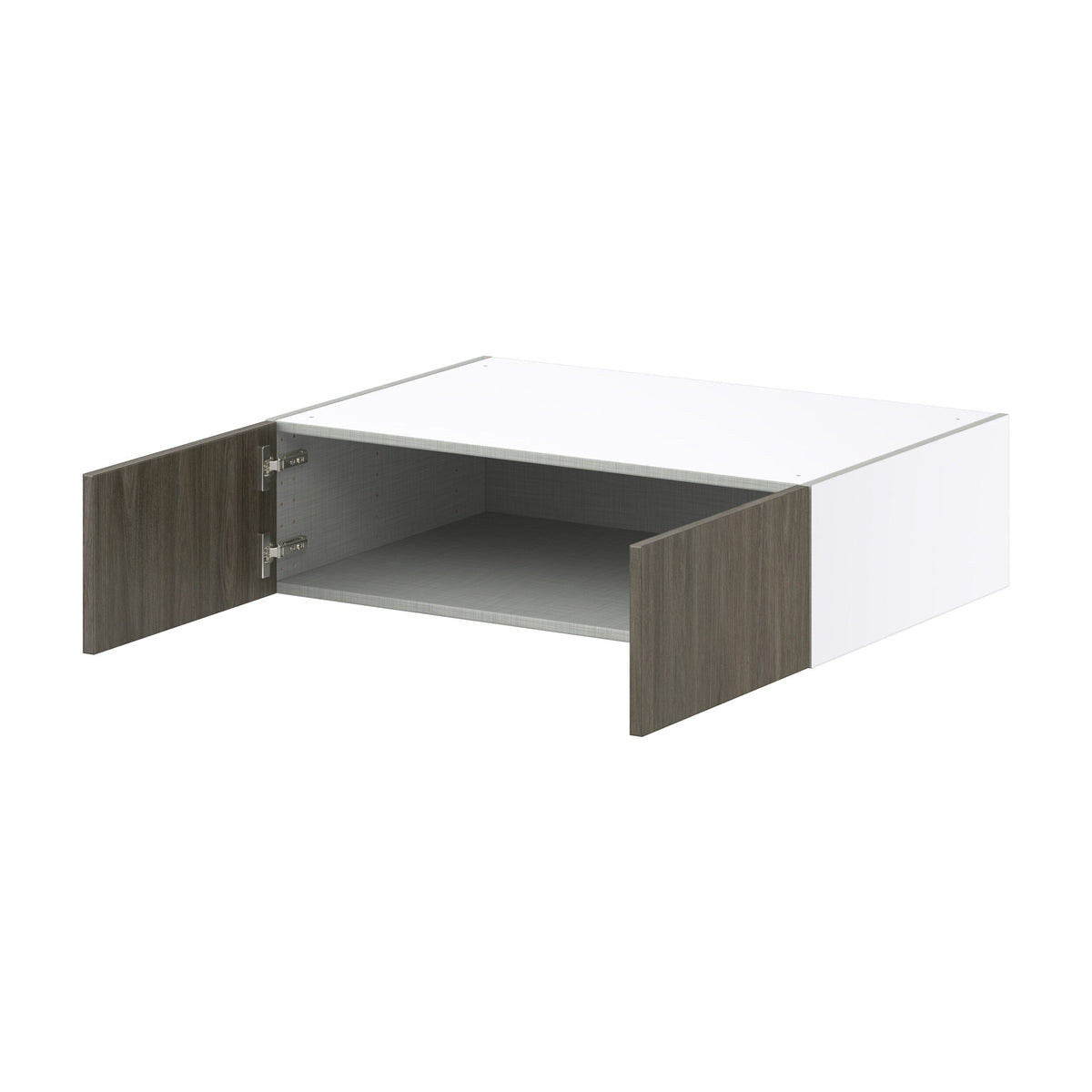 Hugo&Borg Savane 36-in W x 10-in H x 24-in D Textmel Wall Fully Assembled Cabinet (Flat Panel Slab Door Style)
