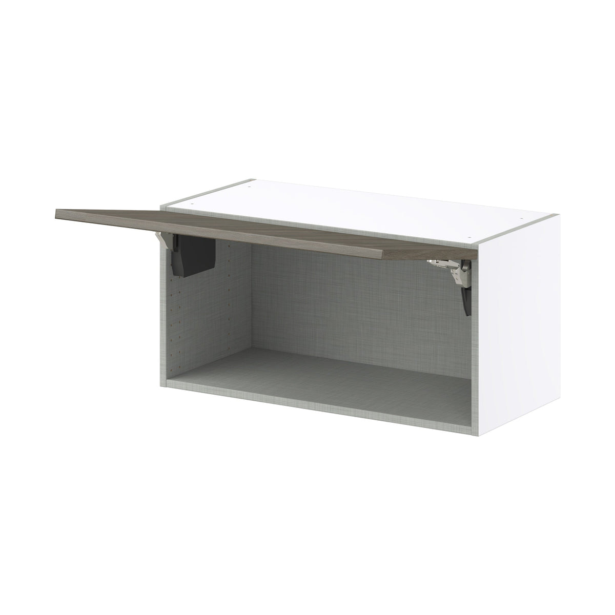 Hugo&Borg Savane 30-in W x 15-in H x 14-in D Textmel Wall Fully Assembled Cabinet (Flat Panel Slab Door Style)