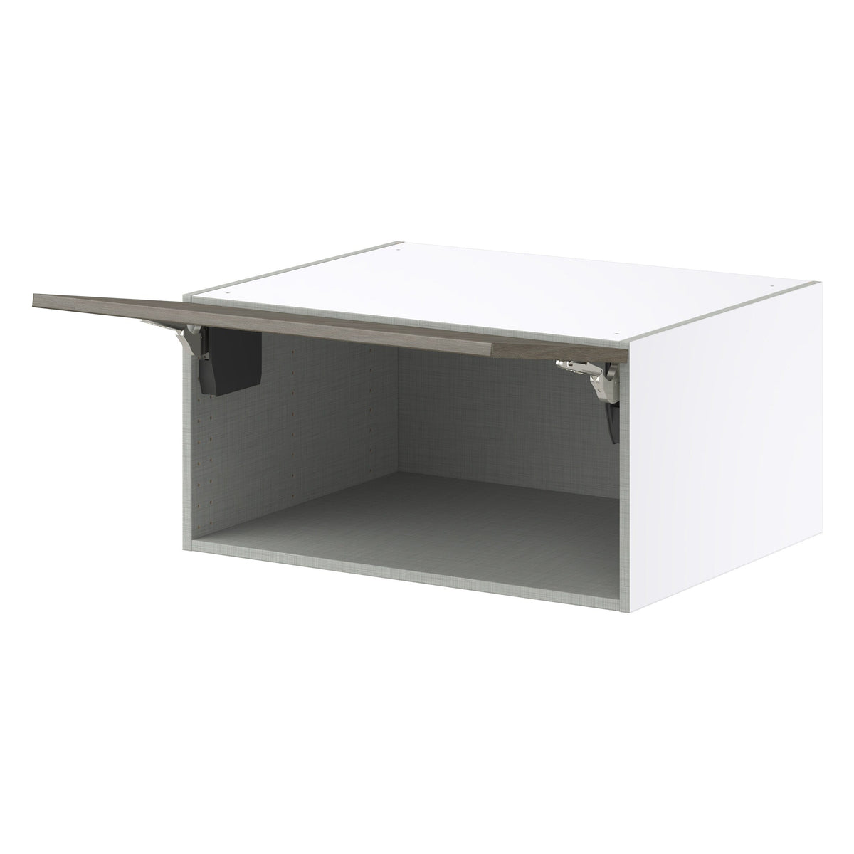 Hugo&Borg Savane 30-in W x 15-in H x 24-in D Textmel Wall Fully Assembled Cabinet (Flat Panel Slab Door Style)