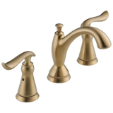Delta Linden Champagne Bronze 2-Handle Widespread WaterSense Bathroom Sink Faucet with Drain