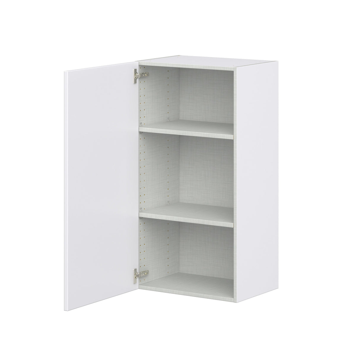 Hugo&Borg Lasalle 21-in W x 40-in H x 14-in D Bright White Slab Wall Fully Assembled Cabinet (Flat Panel Slab Door Style)