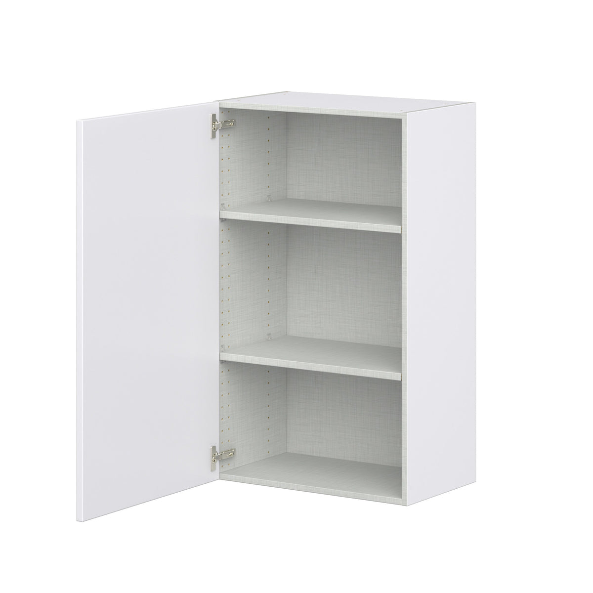 Hugo&Borg Lasalle 24-in W x 40-in H x 14-in D Bright White Slab Wall Fully Assembled Cabinet (Flat Panel Slab Door Style)