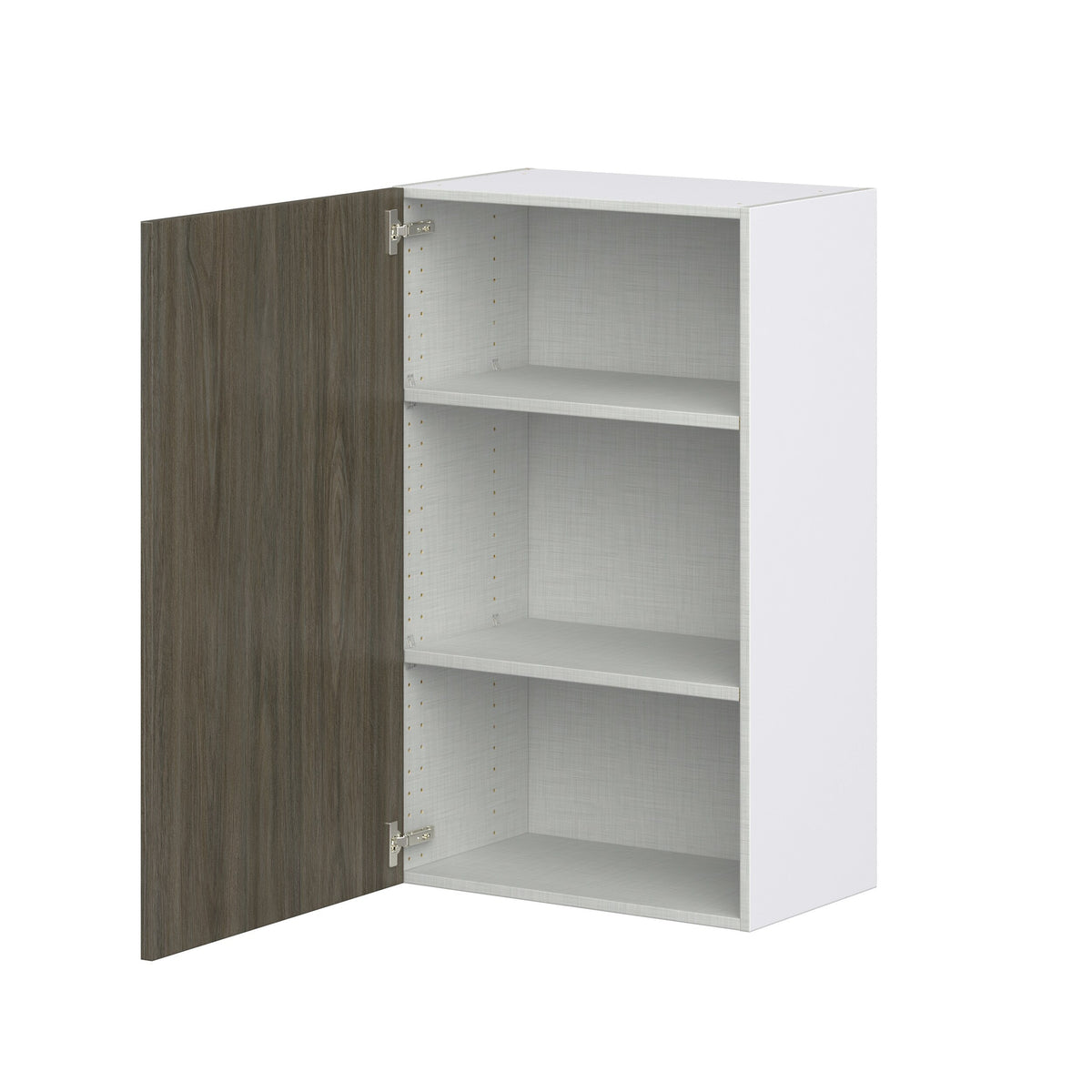Hugo&Borg Savane 24-in W x 40-in H x 14-in D Textmel Wall Fully Assembled Cabinet (Flat Panel Slab Door Style)