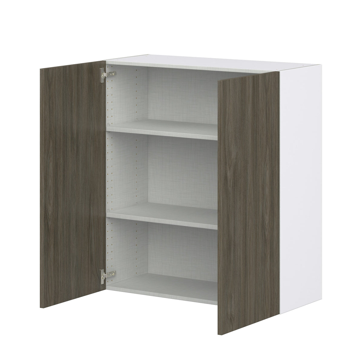 Hugo&Borg Savane 36-in W x 40-in H x 14-in D Textmel Wall Fully Assembled Cabinet (Flat Panel Slab Door Style)