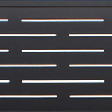 Infinity Euro 1.2-ft H x 6-ft W Black Privacy Aluminum Fence Panel