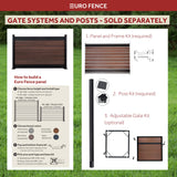 Infinity Euro 1.2-ft H x 6-ft W Black Privacy Aluminum Fence Panel