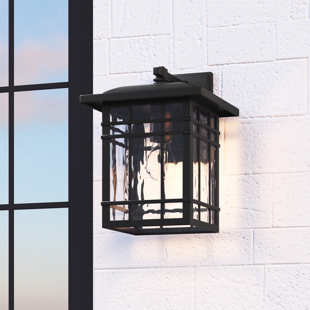 Quoizel Canyon 12.75-in H Matte Black Medium Base (E-26) Outdoor