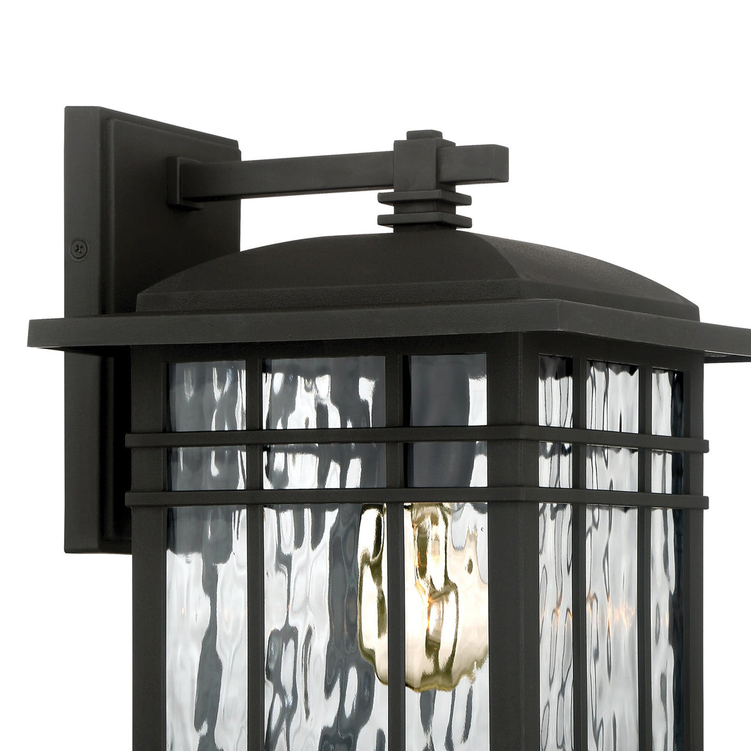 Quoizel Canyon 12.75-in H Matte Black Medium Base (E-26) Outdoor