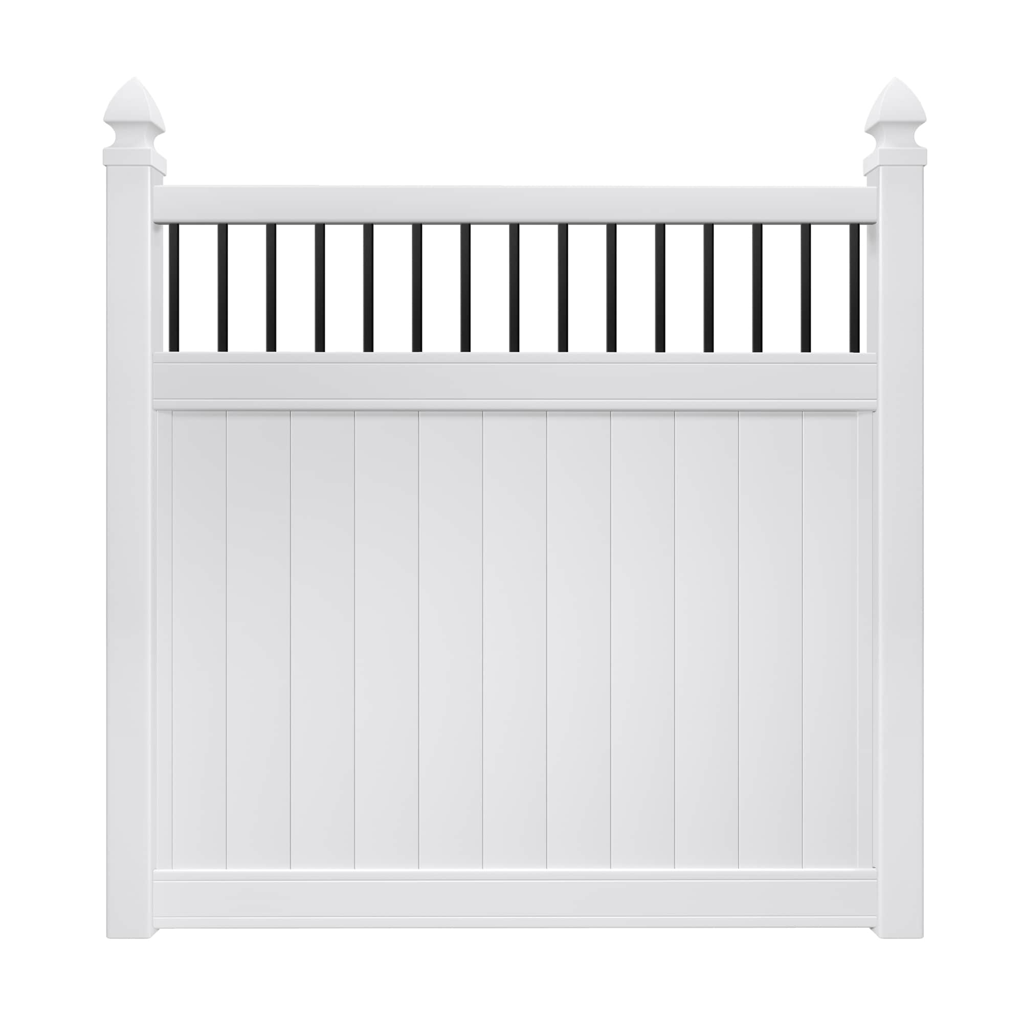 Outdoor Essentials Lakewood 6-ft H x 6-ft W White Privacy Vinyl