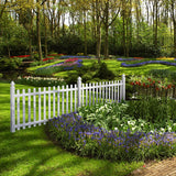 Outdoor Essentials Yorktown 4-ft H x 8-ft W White Vinyl Dog Ear Fence Panel (Unassembled)