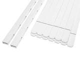 Outdoor Essentials Yorktown 4-ft H x 8-ft W White Vinyl Dog Ear Fence Panel (Unassembled)