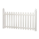 Outdoor Essentials Yorktown 4-ft H x 8-ft W White Vinyl Dog Ear Fence Panel (Unassembled)