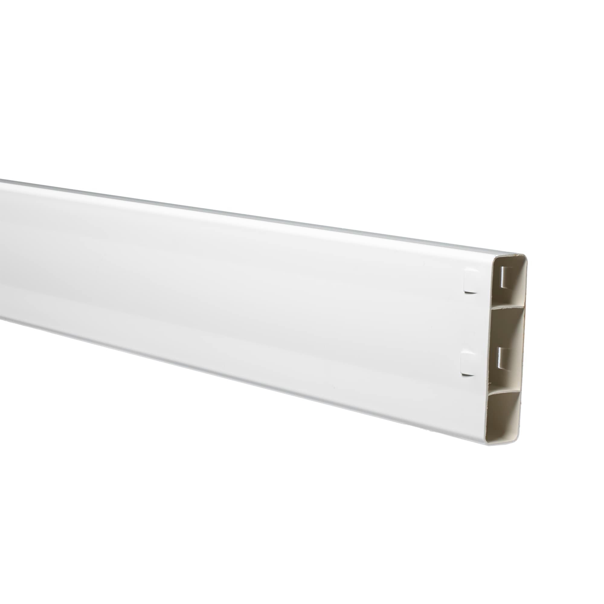 A single green leaf against a white background.