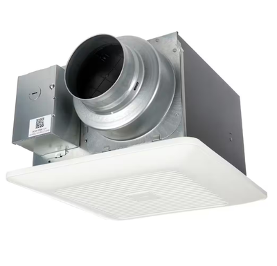 WhisperGreen Select Pick-A-Flow 50/80 or 110 CFM Quiet Exhaust Fan, Flex-Z Fast bracket + dual 4 or 6 in. duct adapter