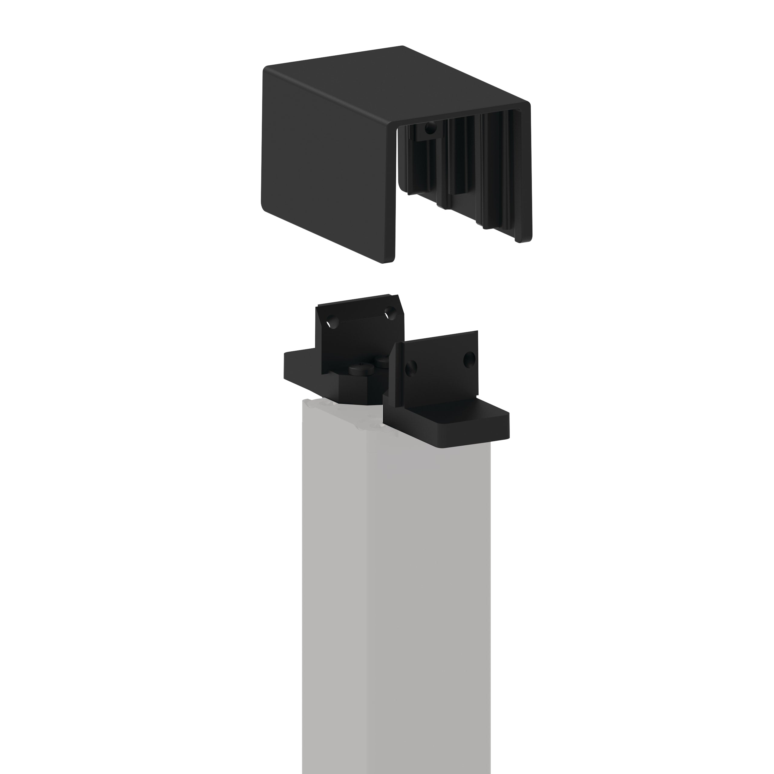 A single green leaf against a white background.