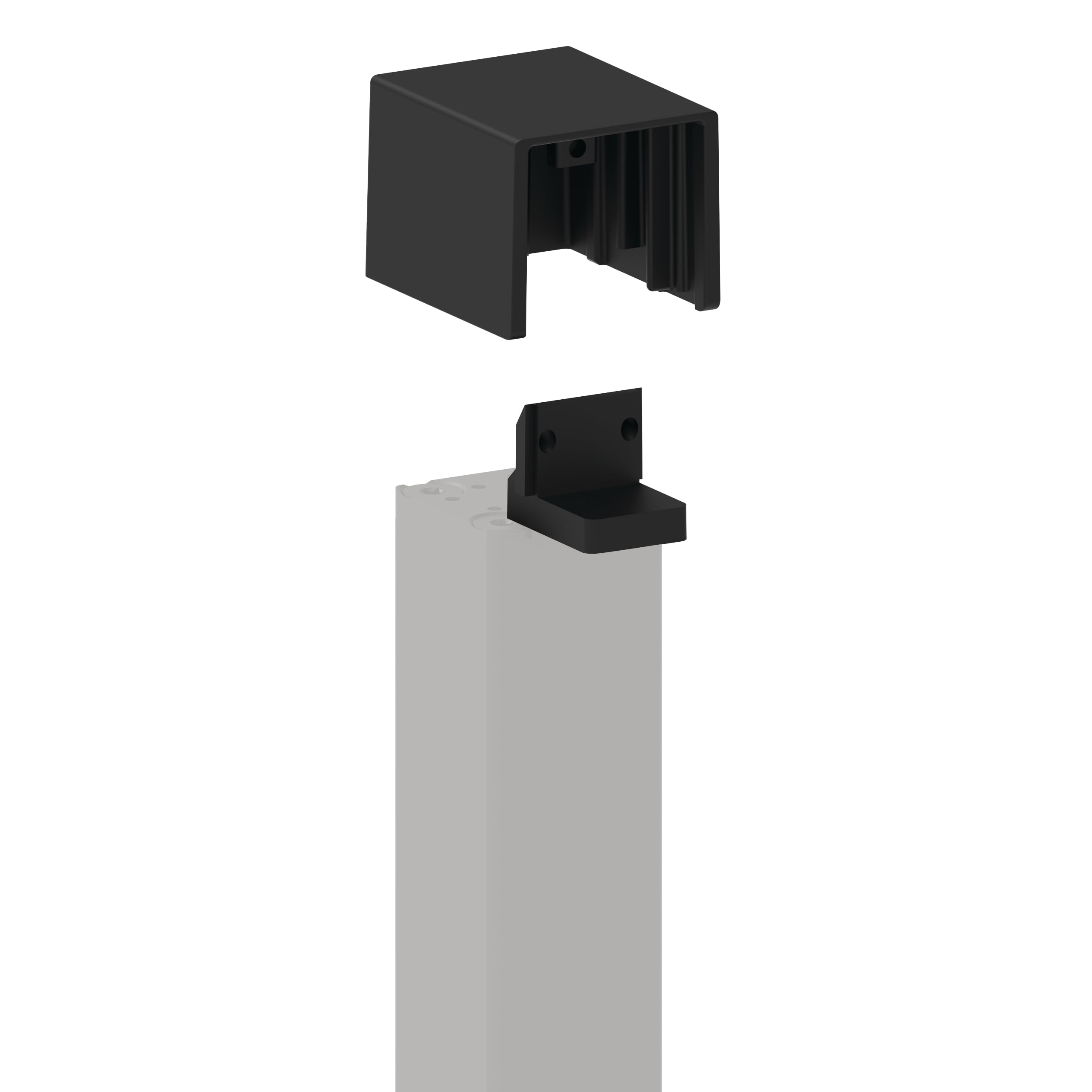 A single green leaf against a white background.