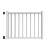 Freedom Camden 48-in L x 36-in H White Composite Deck Railing Gate (Assembly Required)