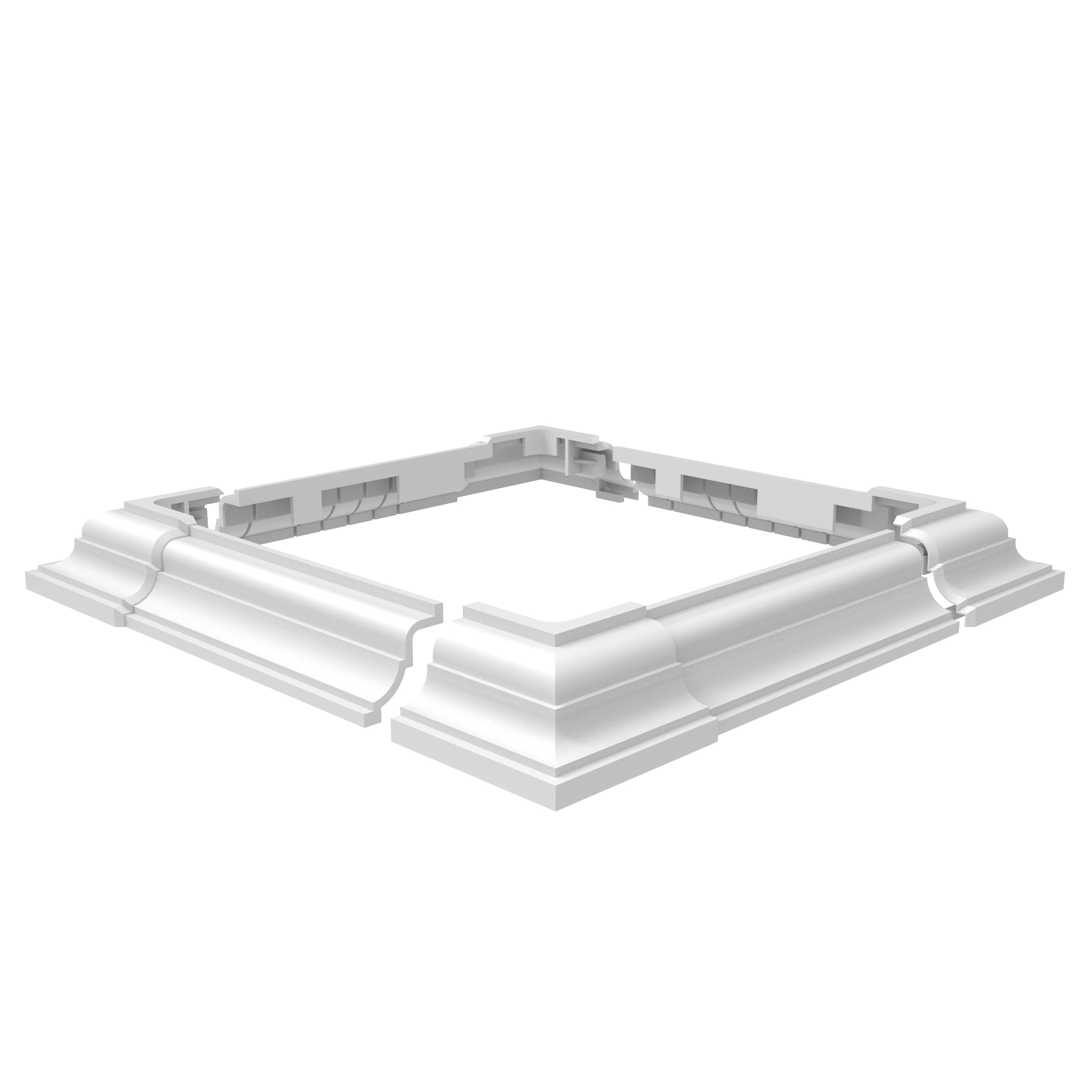 A single green leaf against a white background.