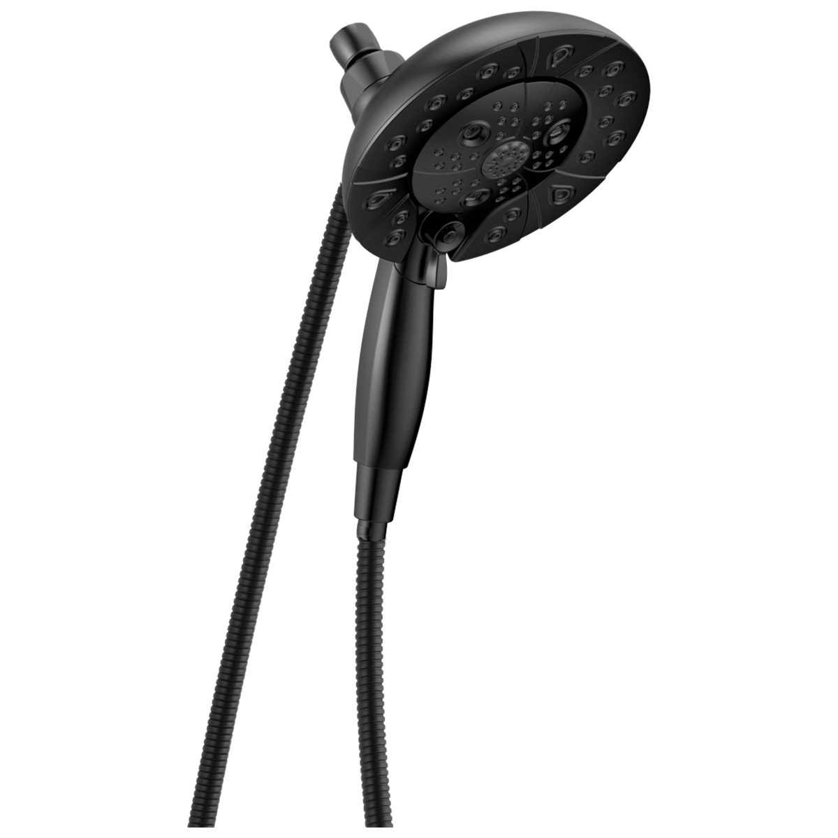 Delta Universal Showering Components Matte Black 5-Spray Dual/Combo Shower Head with Hand Shower, 1.75 GPM (6.6 LPM), 6.88-in