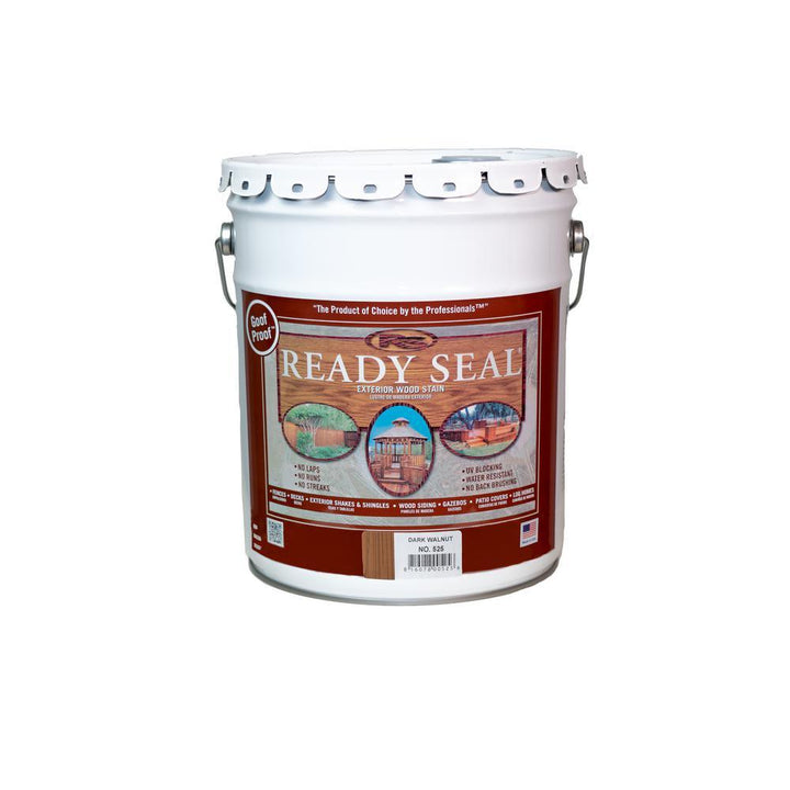 Ready Seal 5 Gal. Dark Walnut Exterior Wood Stain and Sealer - Super Arbor