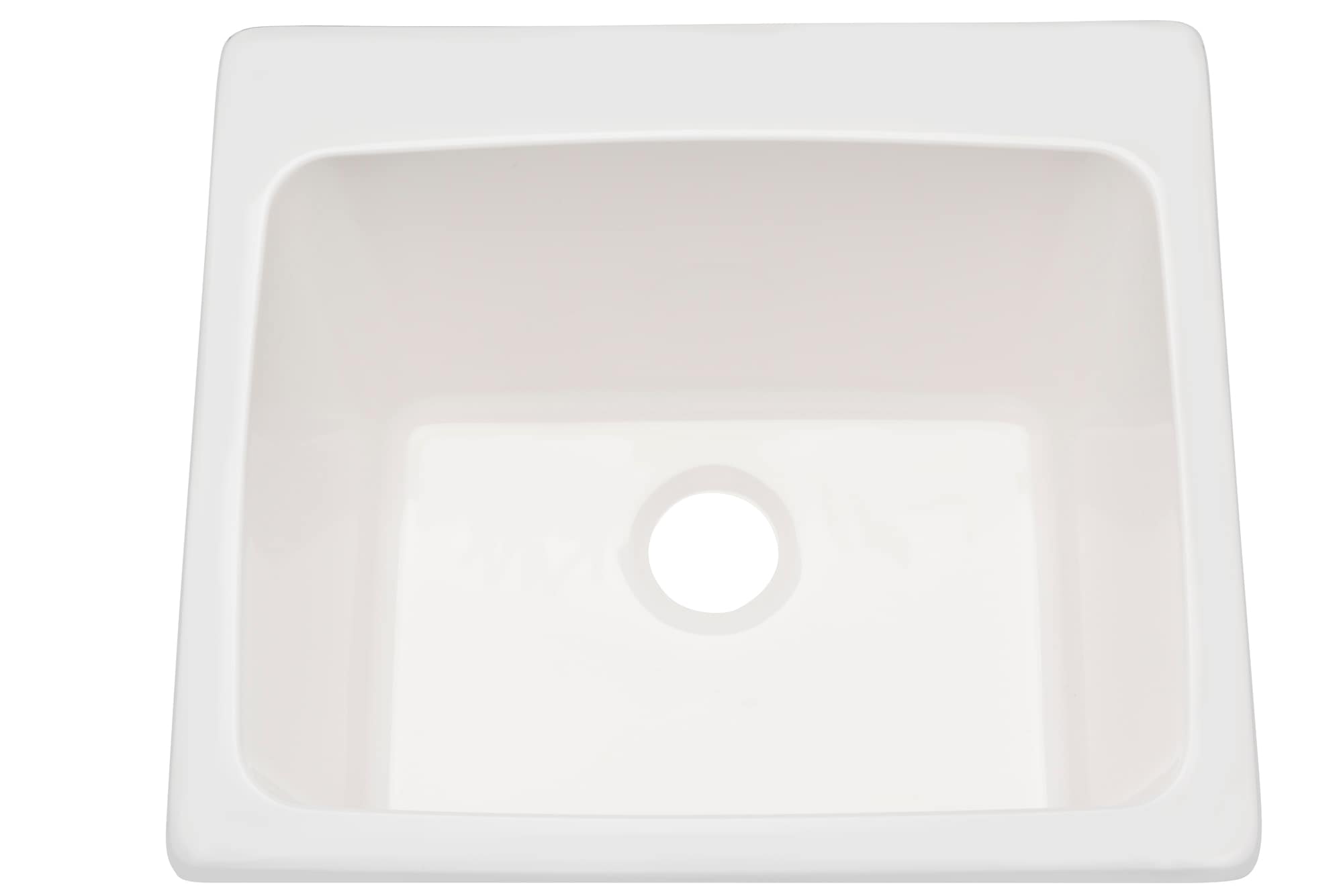PROFLO 22x25 Inch White Undermount Laundry Sink – Super Arbor