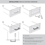 Origin 21 NOE 3-3/4-in (96mm) Center to Center Matte Black Cylindrical Handle Drawer Pull