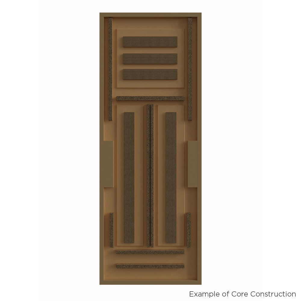 Masonite Traditional 30-in x 80-in 2-Panel Square Hollow Core Primed Molded Composite Left-Hand Single Prehung Interior Door