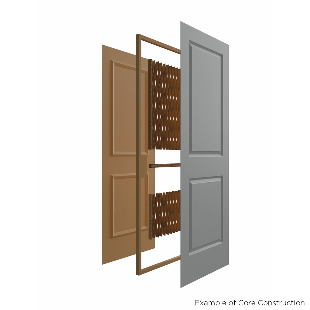 Masonite Traditional 24-in x 80-in Cream N Sugar 4-Panel Square Prefinished Molded Composite Bifold Door