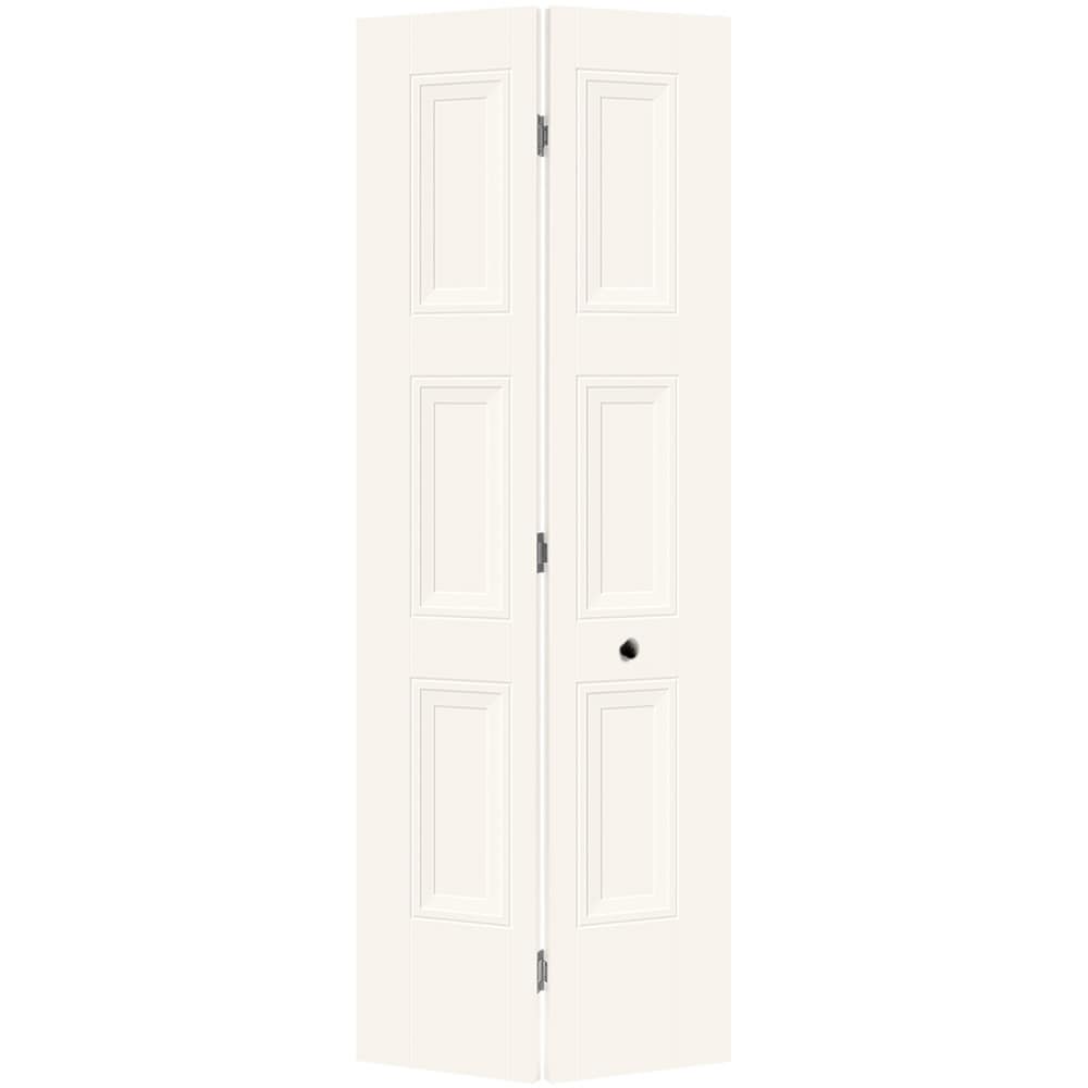 Masonite Livingston 30-in x 80-in White 3-Panel Square Prefinished Molded Composite Bifold Door (Hardware Included)