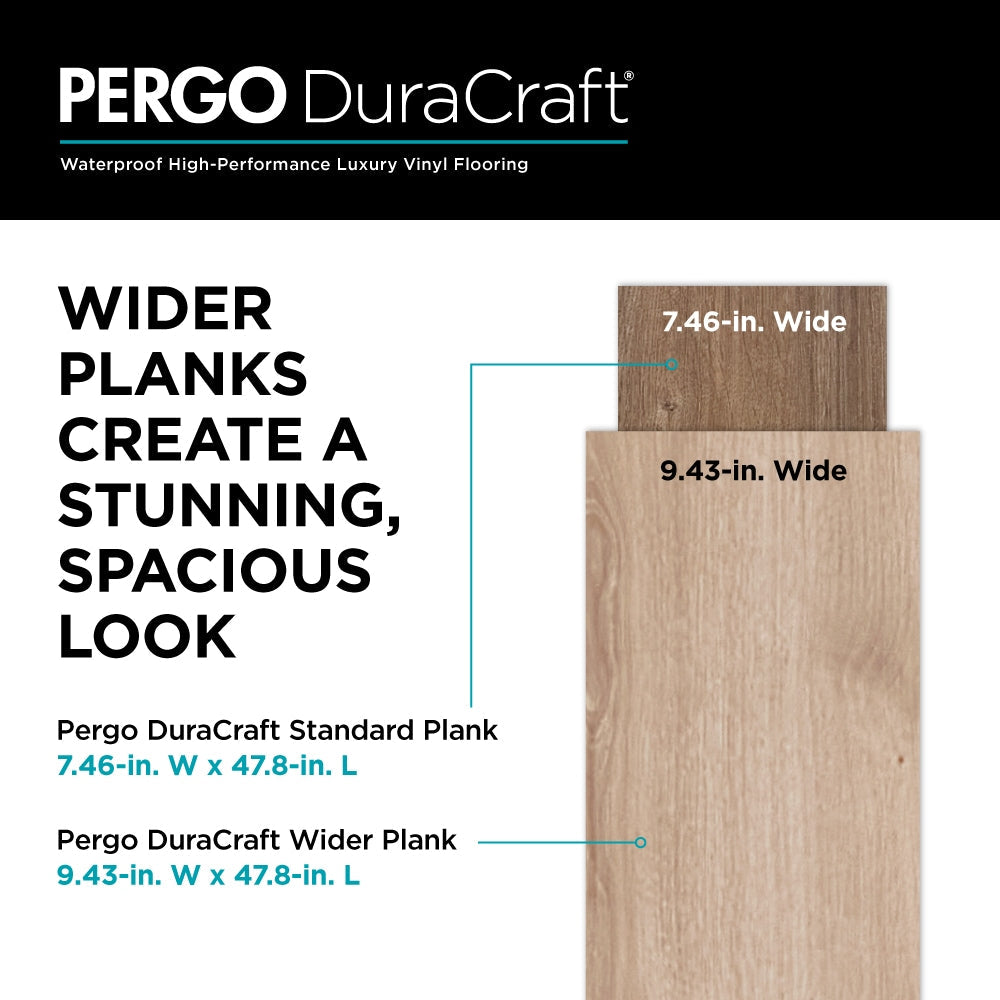 Pergo DuraCraft Seville Oak Brown Waterproof Luxury Vinyl Plank