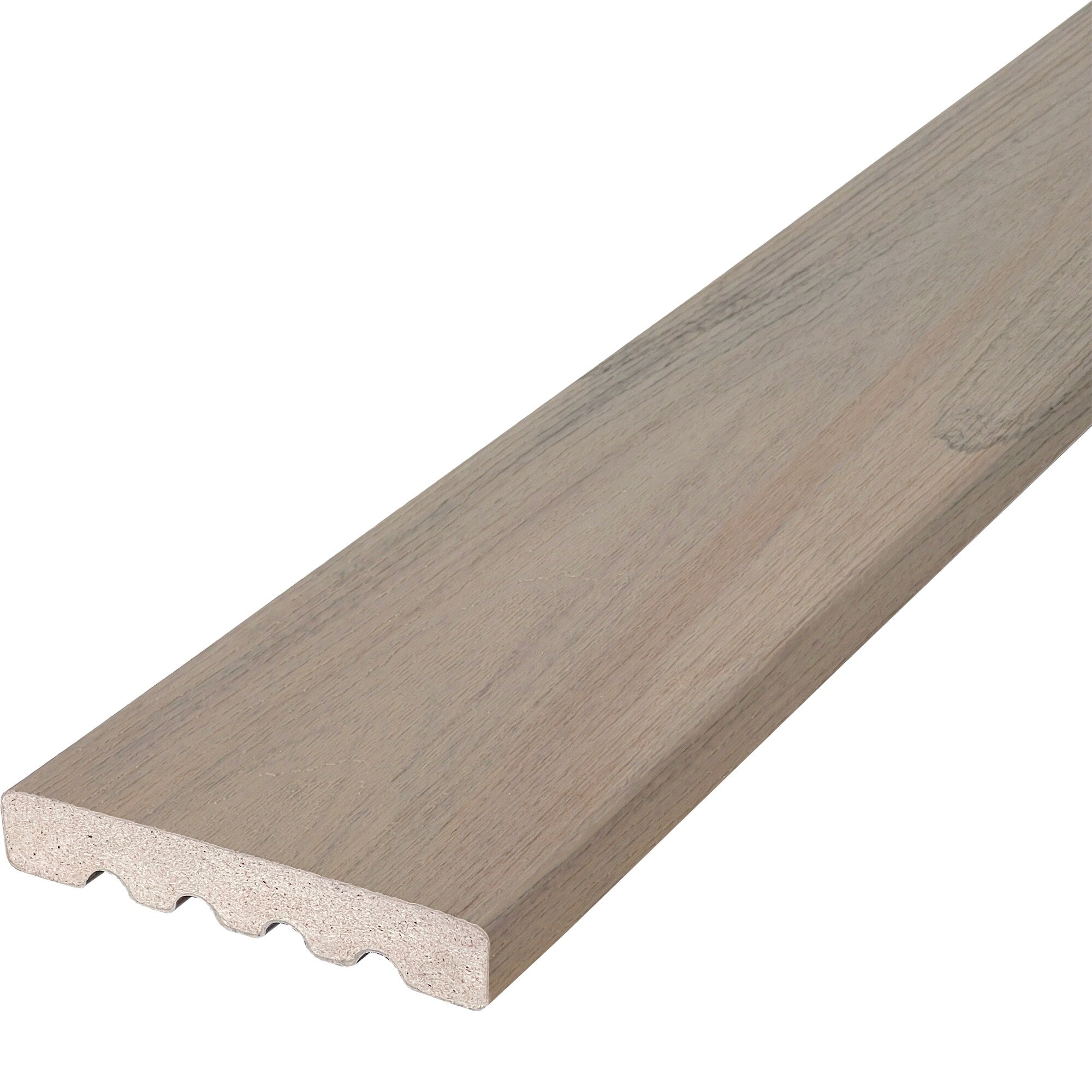 A single green leaf against a white background.