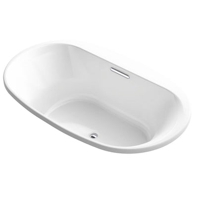 Underscore 6 ft. Acrylic Oval Drop-in  Rectangular Non-Whirlpool Bathtub in White - Super Arbor