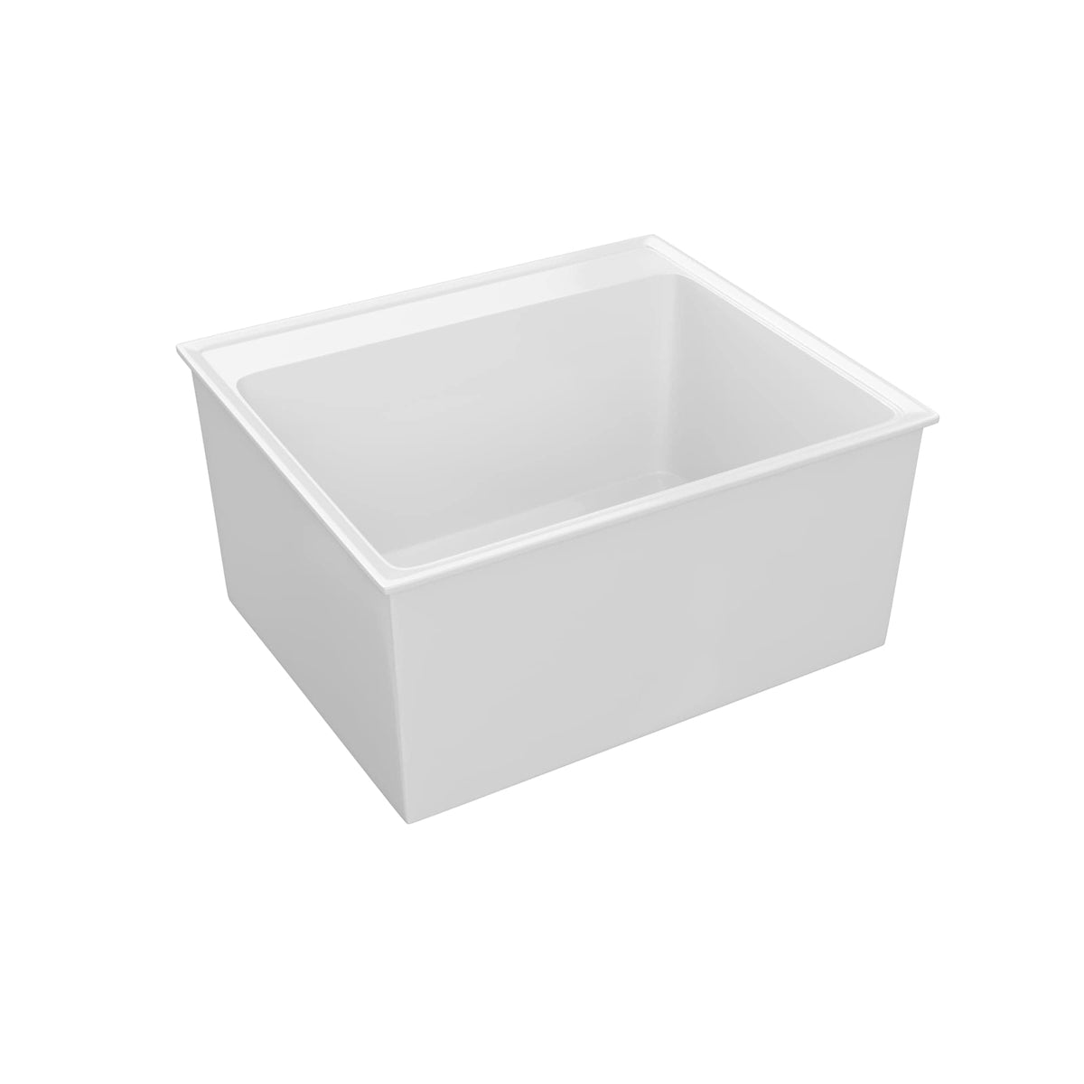 PROFLO 22-in x 24.5-in 1-Basin White Drop-In Laundry Sink