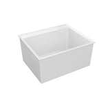 PROFLO 22-in x 24.5-in 1-Basin White Drop-In Laundry Sink