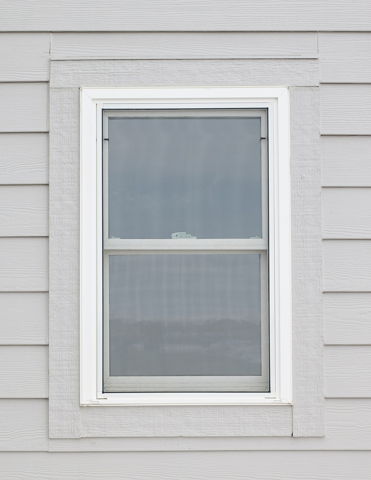 Pella 150 Series Replacement 29-1/2-in x 57-1/2-in White Vinyl Low-E Argon Double-Hung Window, Full Screen Included